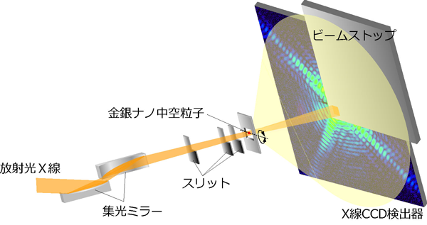 図1&nbsp;&nbsp;&nbsp;集光Ｘ線ビームを利用した回折顕微法の概念図