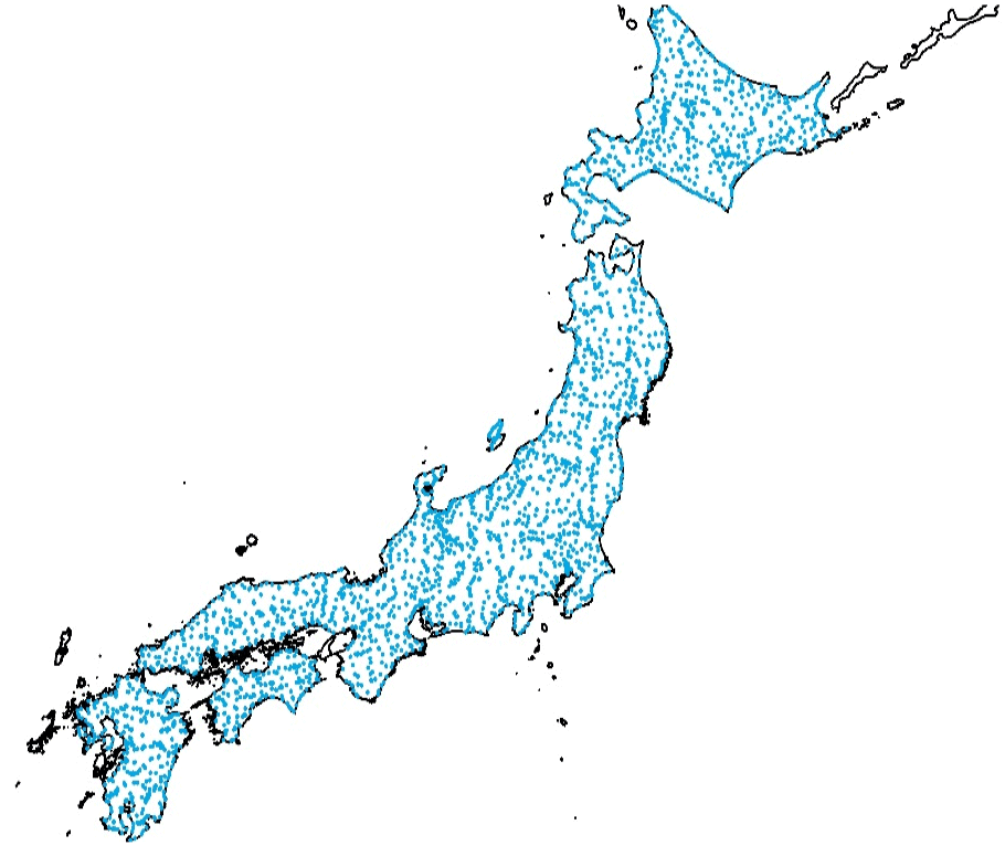 図1 試料採取地点3,024カ所