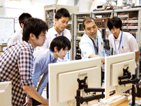 夏の学校様子