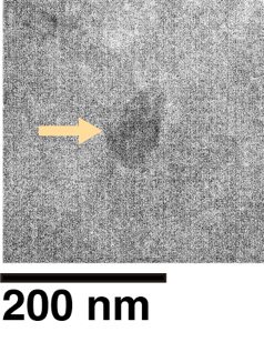 図4 図4: 硝酸ナトリウムの電子顕微鏡写真 (京都大学)